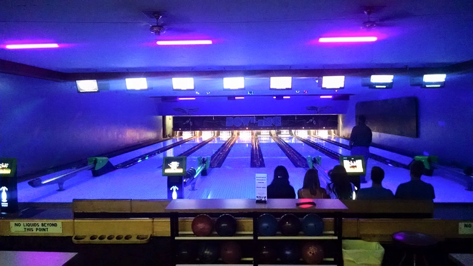 Photo of the bowling alley at the Black Eagle Community Center